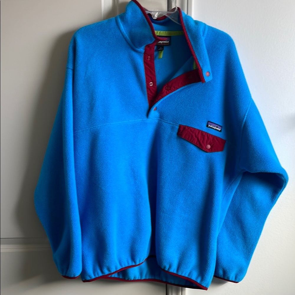 Patagonia Blue Fleece Pullover Jacket